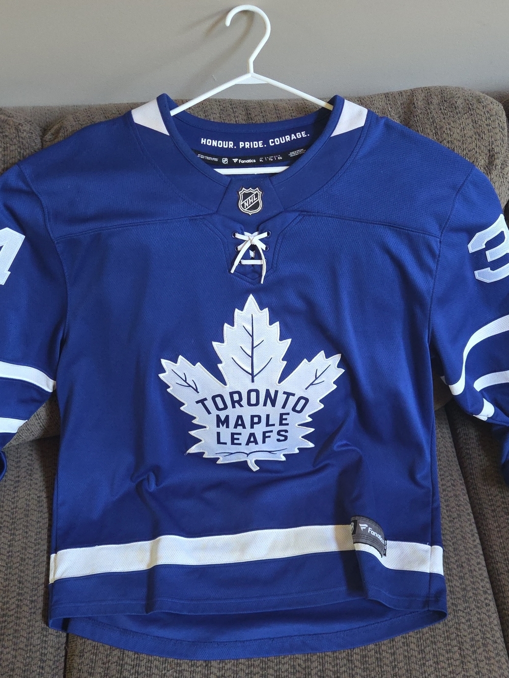 Blue Austin Mathews Leafs Jersey